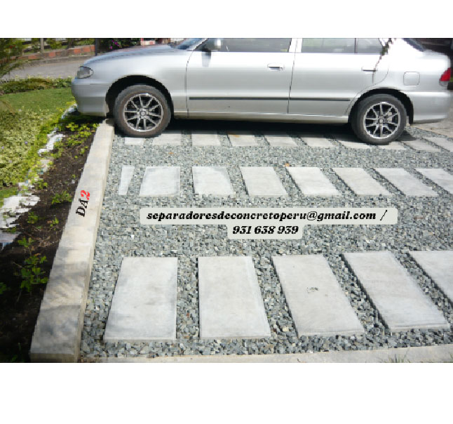 Huella de concreto para estacionamientos